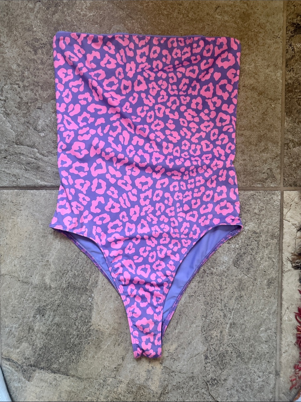 Beach Riot Pink & Purple Coco One Piece Purple and Pink Leopard Swimsuit